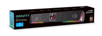 GRAVITY RGB Stereo Soundbar, black
