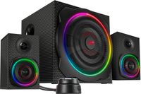 GRAVITY CARBON RGB 2.1 Subwoofer System, black