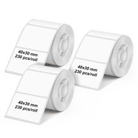 Etikettenrolle für Etikettendrucker OLYMPIA PM220, weiss, 3er Pack