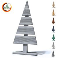 Weihnachtsdekoration 60cm Holz-Weihnachtsbaum Dekobaum Tannenbaum Grau