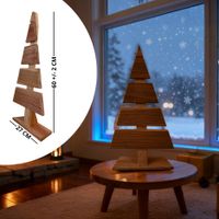 Weihnachtsdekoration 60cm Holz-Weihnachtsbaum Dekobaum Tannenbaum Braun