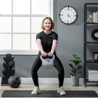 SPORTNOW 12 KG Kugelhantel Gewichtkugel für freies Gewichtstraining