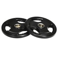 SPORTNOW 2er-Set Olympiascheiben 2 x 10 KG Gewichtsscheiben für Gewichtheben