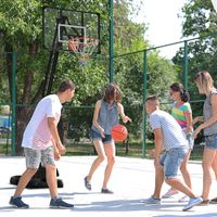SPORTNOW Basketballständer 293-350 cm Basketballkorb mit Ständer, Rollen Stahl