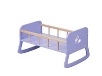 MOOVER Toys - Holz Puppenwiege / Puppenbett in lila