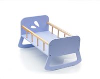 MOOVER Toys - Holz Puppenwiege / Puppenbett in lila