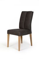 4er Set Polsterstuhl Hamburg Eiche lackiert Anthrazit