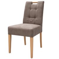 4er Set Polsterstuhl Ostrava Buche Natur lackiert Taupe
