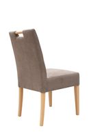 4er Set Polsterstuhl Ostrava Buche Natur lackiert Taupe