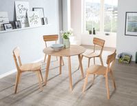 4er Set Holzstuhl Prag Kernbuche geölt Massivholz