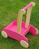 MOOVER Toys - LINE Holz Lauflernwagen rosa