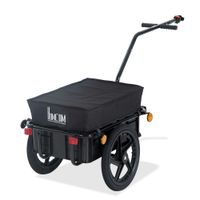 HOMCOM Fahrradanhänger Lastenanhänger 40kg Belastbarkeit Transportanhänger Stahl