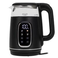 Digitaler WasserkocherAdler AD 1305 BS  – 1,7 L, 2200 W, Temperaturwahl