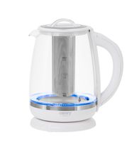 Camry CR 1290 Wasserkocher – 2 L, 2200 W, mit Teesieb & 360° Sockel, Weiß
