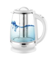 Camry CR 1290 Wasserkocher – 2 L, 2200 W, mit Teesieb & 360° Sockel, Weiß