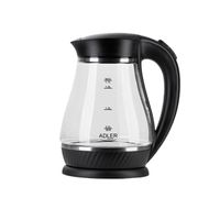 Elektrischer Wasserkocher Adler AD 1274 B – Glas, 2200 W, LED-Beleuchtung