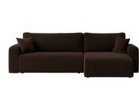 Ecksofa Austin 272x224 cm Cord Braun Poso 06