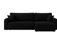 Ecksofa Austin 272x224 cm Cord Schwarz Poso 135