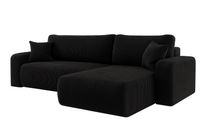 Ecksofa Austin 272x224 cm Cord Schwarz Poso 135