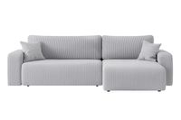 Ecksofa Austin 272x224 cm Cord Silbergrau Poso 110