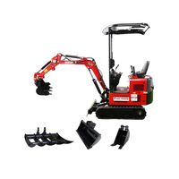 Minibagger HZC Power DKB991, Diesel, 940 Kg, neues Design und seitliche Joystick-Steuerung