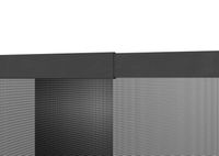 Teleskop-Lamellen-Vorhang "FAST" 100x220cm schwarz