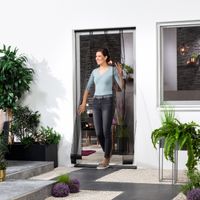 Teleskop-Lamellen-Vorhang "FAST" 100x220cm schwarz