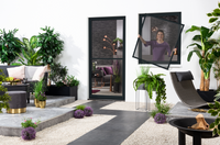 hecht Fensterbausatz "MASTER SLIM" 130x150cm, anthrazit mit Pollenschutzgewebe