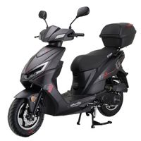 Motorroller Sonic 45 kmh, mattschwarz