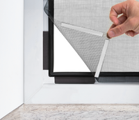 Magnet- Moskitonetz Fliegengitter "Deluxe" 100x120cm schwarz