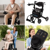 4 in 1 Elektrischer Rollstuhl / Rollator AT52334 