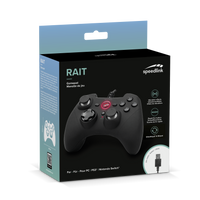 RAIT Gamepad - for PC/PS3/Switch/OLED, rubber-black