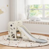 Kinderrutsche 3 in 1 klappbar Kleinkinderrutsche mit Basketballkorb, Schnallen