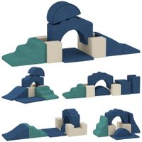 Kinder Schaumstoff Bausteine 7er Set Riesenbausteine Klettern Softbausteine