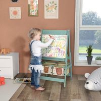 Kindertafel, 3 in 1 Kinder Staffelei, Doppelseitige Standtafel mit Papierrolle