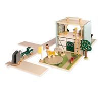 Pinolino Spielwelt „Reiterhof Lise“ – Holzspielzeug mit Figuren & Zubehör