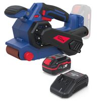 Güde Akku Bandschleifer BSR 18-0 inklusive Ladegerät &  Akkupack Starter-Kit Set