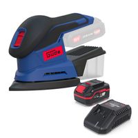 Güde Akku Deltaschleifer DS 18-0 inklusive Ladegerät &  Akkupack Starter-Kit Set