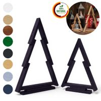 2er-Set Schwarz Weihnachtsdeko - für Innen und Außen Deko Weihnachtsbaum