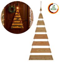 Weihnachtsdeko Hängender Weihnachtsbaum 100 cm hoch Lärchenholz