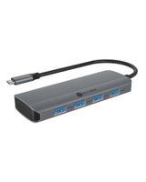 IB-DK4022a-CPD, 6 in 1 Docking station, 1x HDMI 4K60Hz, 4x USB Type-A, 1x USB Type-C PD 3.0 100W