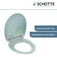 Duroplast WC-Sitz FLOWER IN THE WIND, mit Absenkautomatik und Schnellverschluss