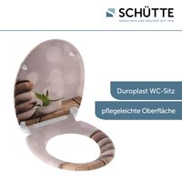 Duroplast WC-Sitz STONE PYRAMID, mit Absenkautomatik und Schnellverschluss