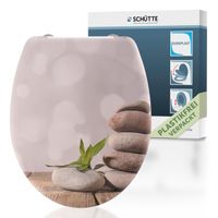 Duroplast WC-Sitz STONE PYRAMID, mit Absenkautomatik und Schnellverschluss