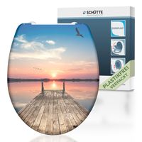 Duroplast WC-Sitz SUNSET SKY, mit Absenkautomatik und Schnellverschluss