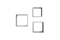 3tlg. Wandregal aus MDF - Grau