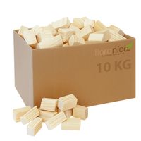 10kg Holzblöcke Holzstücke Holzklötze Feuerholz Brennholz Anzündholz trocken
