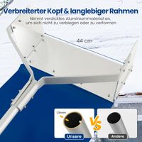 Schneeräumer mit max. Länge von 624cm, 4 Verlängerungsstangen