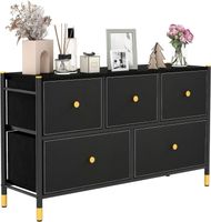 Stoffkommode Schubladenkommode mit Metallrahmen