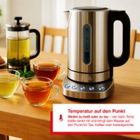 Solis Vario Temp Kettle (Type 5516) Wasserkocher mit Temperaturwahl